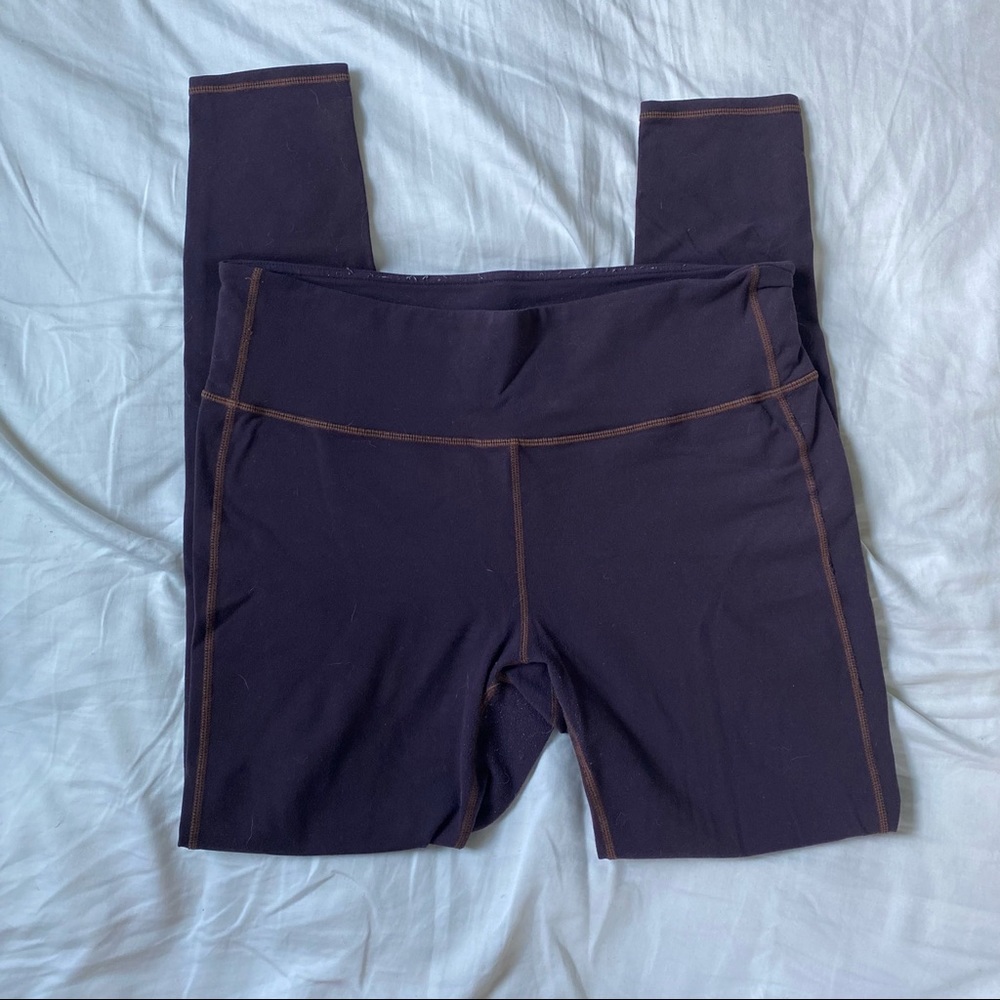 Athleta Dark Purple/Maroon Full Length Leggings
